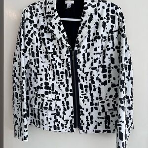 Stylish Black and White Women's Jacket